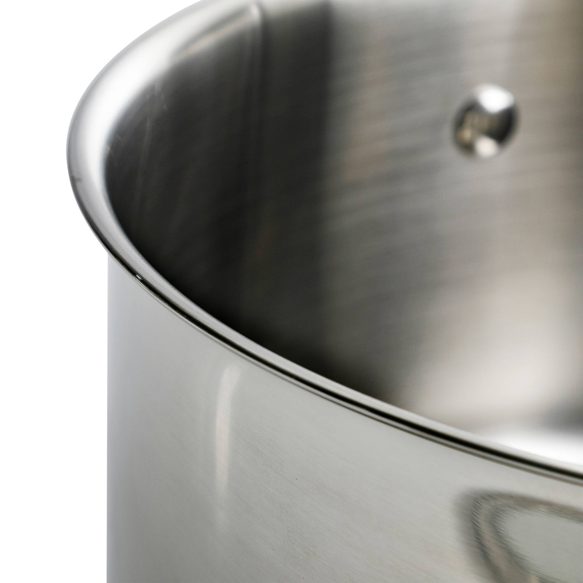 Martha Stewart 10 Piece Stainless Steel Cookware with Glass Lids Set